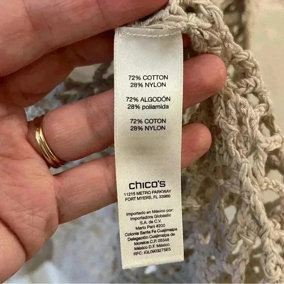 Crochet open front cardigan boho cottagecore small - Picture 8 of 8